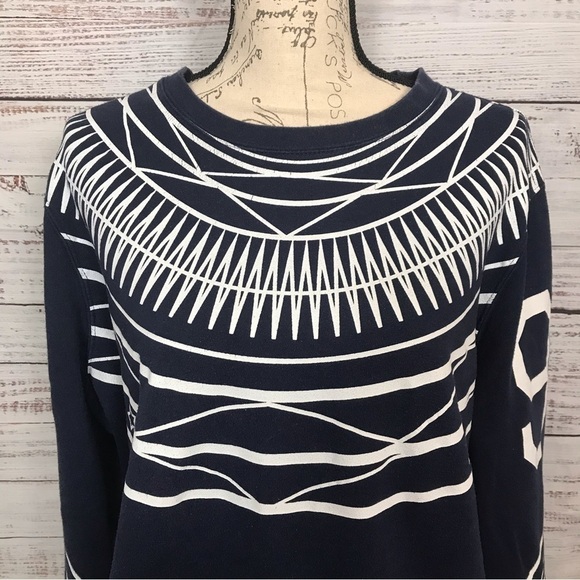 Blak by Rocawear navy all over print crewneck size large vintage sweater - Picture 6 of 10